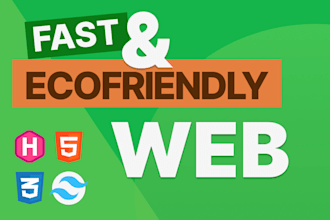 build a fast, ecofriendly website