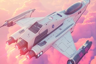 create spaceship concept art for you