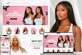 hair extension shopify store hair extension store beauty hair website hair store