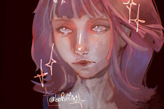 draw an icon or halfbody for you