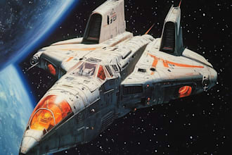 do design spaceship sci fi illustration and sci fi art