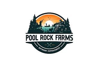 design fun outdoor sporting farm logo