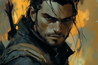 do your character and concept art, comic cover