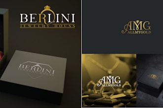 do luxury jewelry logo design for your business or brand