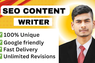 do SEO article writing, blog post writing or content writing
