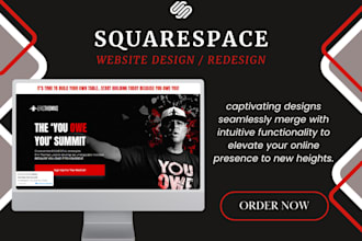 build professional responsive website on squarespace