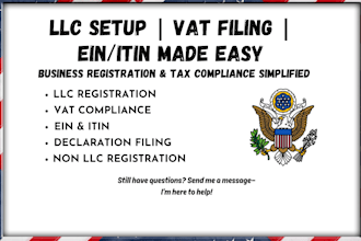 do vat llc non llc registration compliance declaration filing ein itin number