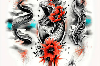 create unique tattoo, custom tattoo design, tattoo sleeve