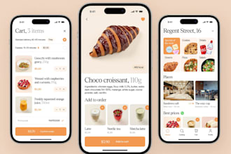 build food delivery app, bar qr ordering system, and stadium vendor site