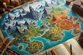 create fantasy map for rpg fantasy dnd novels board game