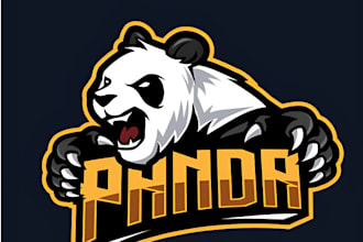 do make an modern custom panda logo