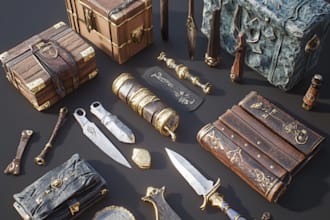 create high quality game objects, props, etc for your games