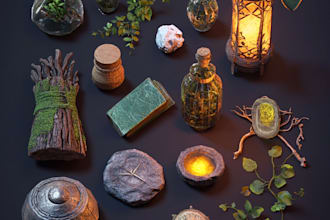 create props design concept art for your projects