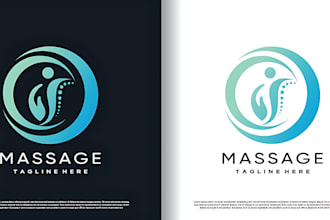 design outstanding massage therapy logo