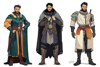 create a dnd art and d and d character for you