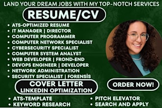 write you a software engineer resume, cybersecurity, business analyst