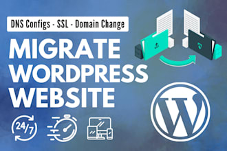migrate, move, transfer, backup your wordpress website and change domain