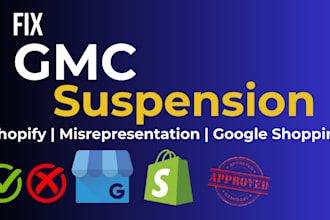 fix google merchant center suspension and shopify misrepresentation issue