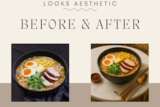 turn your food product looks more aesthetic