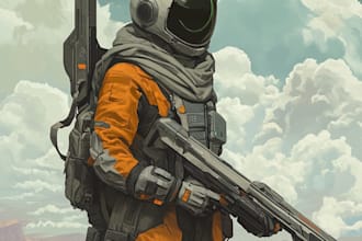 make design spaceship sci fi illustration and sci fi art