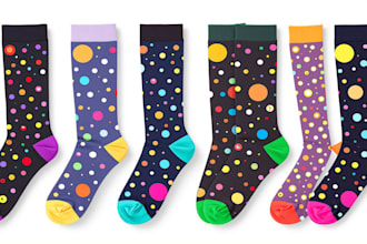 make a custom and pattern socks design for your brand