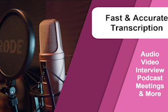 transcribe audio or video to text accurately and quickly