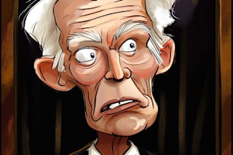 stylized political caricature illustration cartoons