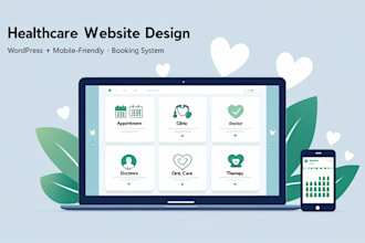create a  professional healthcare or clinic wordpress website