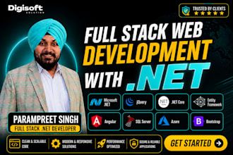 develop dot net core and angular web application