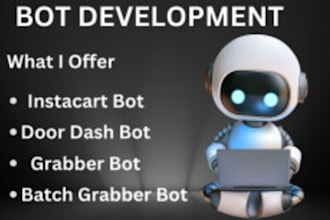 build doordash bot doordash bot batch grabber bot instacart bot