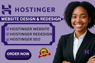 design and redesign a stunning hostinger website that converts