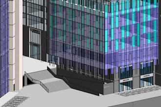 create architectural drawings, 3d models in revit and render 3d views