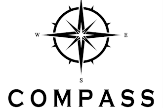 create a creative compass logo for your company