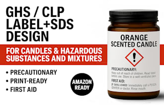 design ghs clp label design for hazardous chemicals  candles and sds compliance