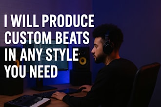 create custom trap and hip hop beats in any style you need