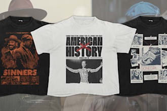 design custom movie, TV show tshirt designs