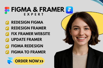 redesign figma redesign framer fix framer website update framer figma redesign