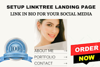 setup linktree landing page link in bio for your social media and store