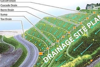do detailed grading erosion control, drainage plans created in autocad