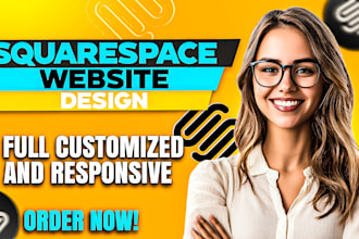 design squarespace website and a responsive squarespace landing page redesign