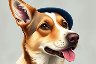 drawing custom pet portraits, cats, dogs and other animals