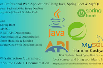 develop rest apis using java spring boot and mysql