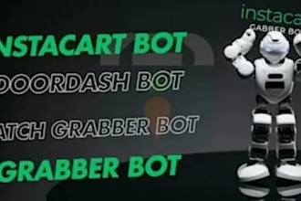 develop custom driver bot for instacart, uber eat, amazon flex, spark, doordash