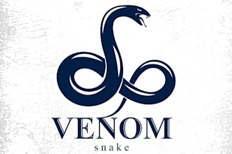 create a creative snake logo for your company