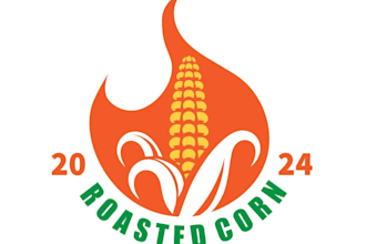 design a gorgeous corn logo in illustrator design