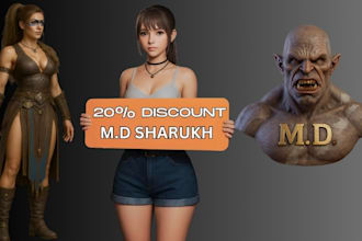 provide quality 3d modeling character design with texturing