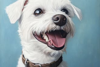 draw a portrait of your cat, dog, pet