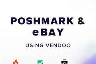 crosslist products drafts on poshmark, ebay using vendoo