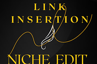 do high da do follow niche edit link insertion and guest post for SEO backlinks