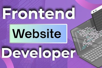 develop modern and responsive vue js frontend for your website